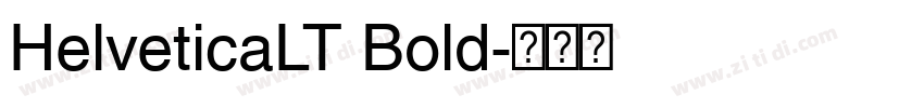 HelveticaLT Bold字体转换